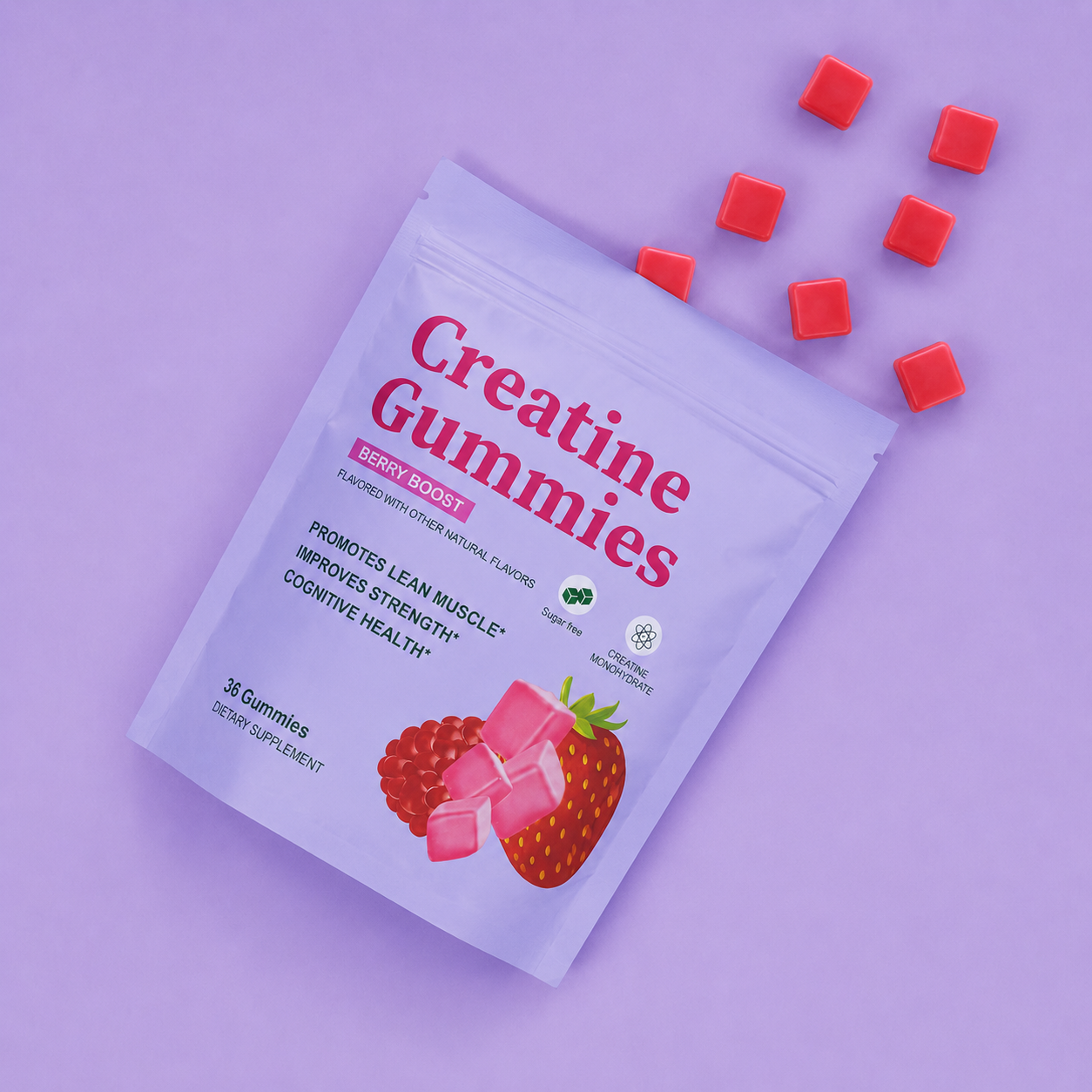 Creatina en Gomitas | Berry Boost